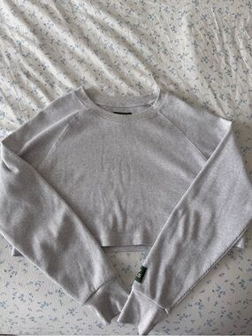 Daily Drills cropped grey thermal